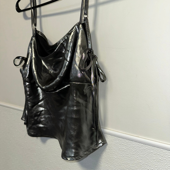 Wild Fable Metallic Cami Top Silver Size M Women’s NEW NWT Party Club Metal Cami - Picture 4 of 9